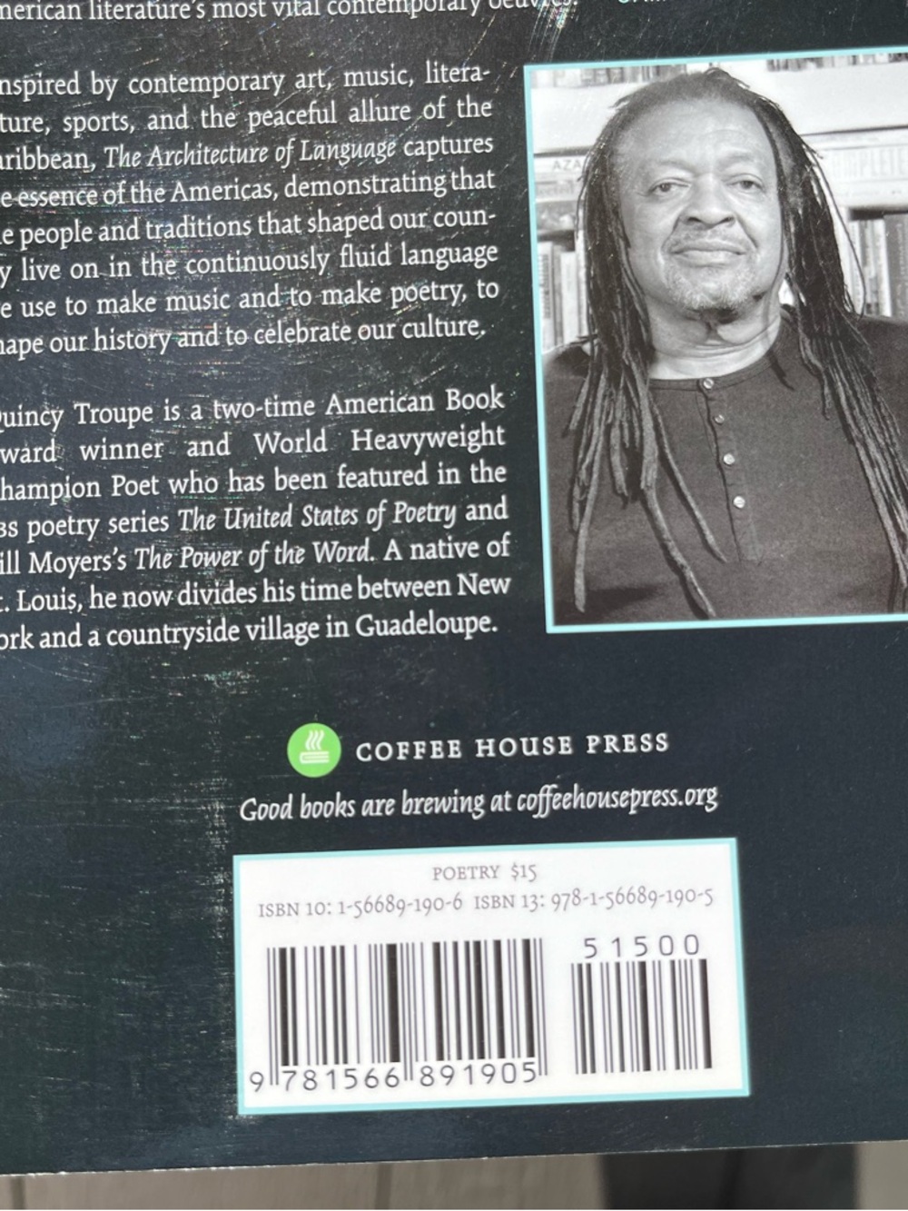 The Architecture of Language Poems by Quincy Troupe TPB 1st printing 1st edition - Picture 3 of 14